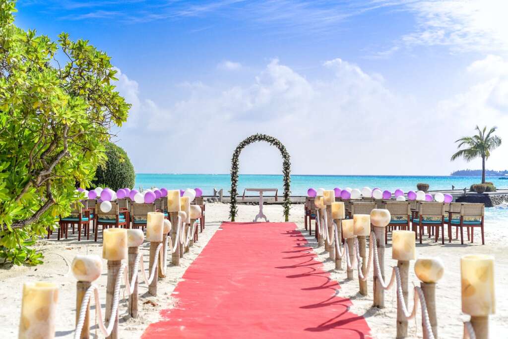 wedding venue on beach